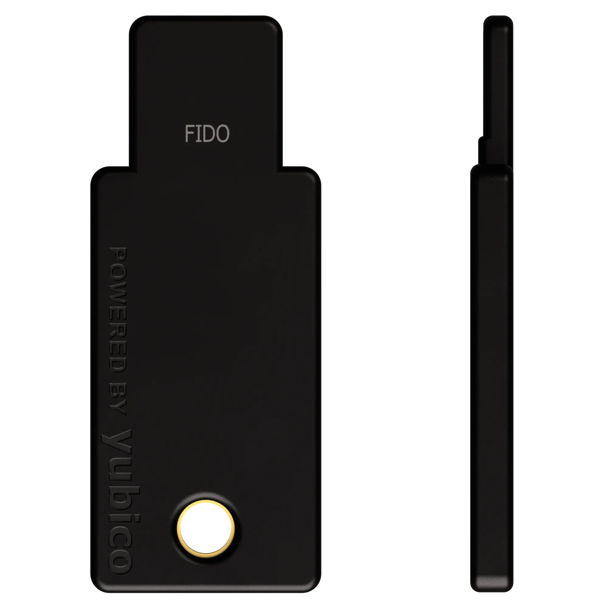Yubico Security keys FIDO2 U2F NFC USB A vue de derrière