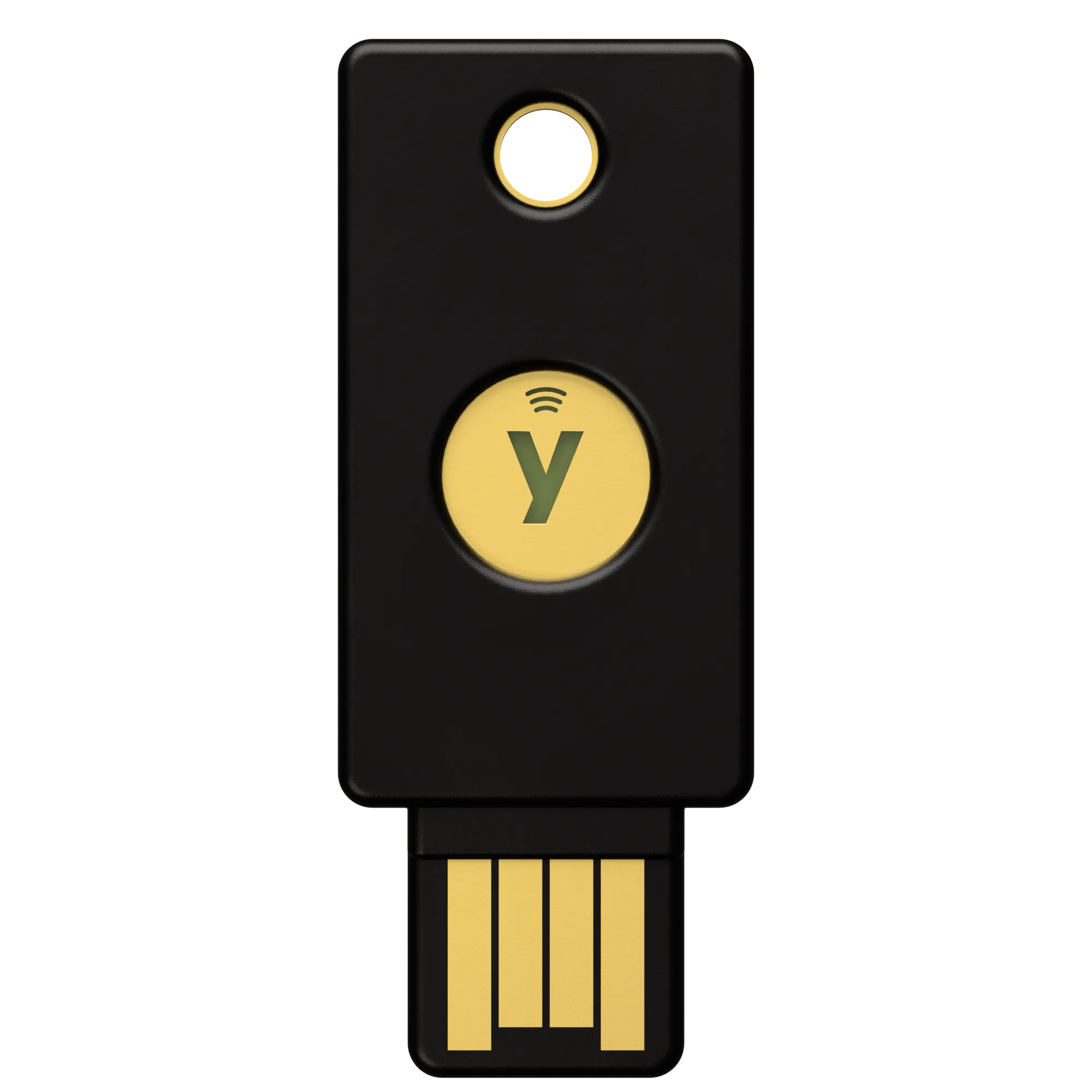 Yubico Security keys FIDO2 U2F NFC USB A vue de face