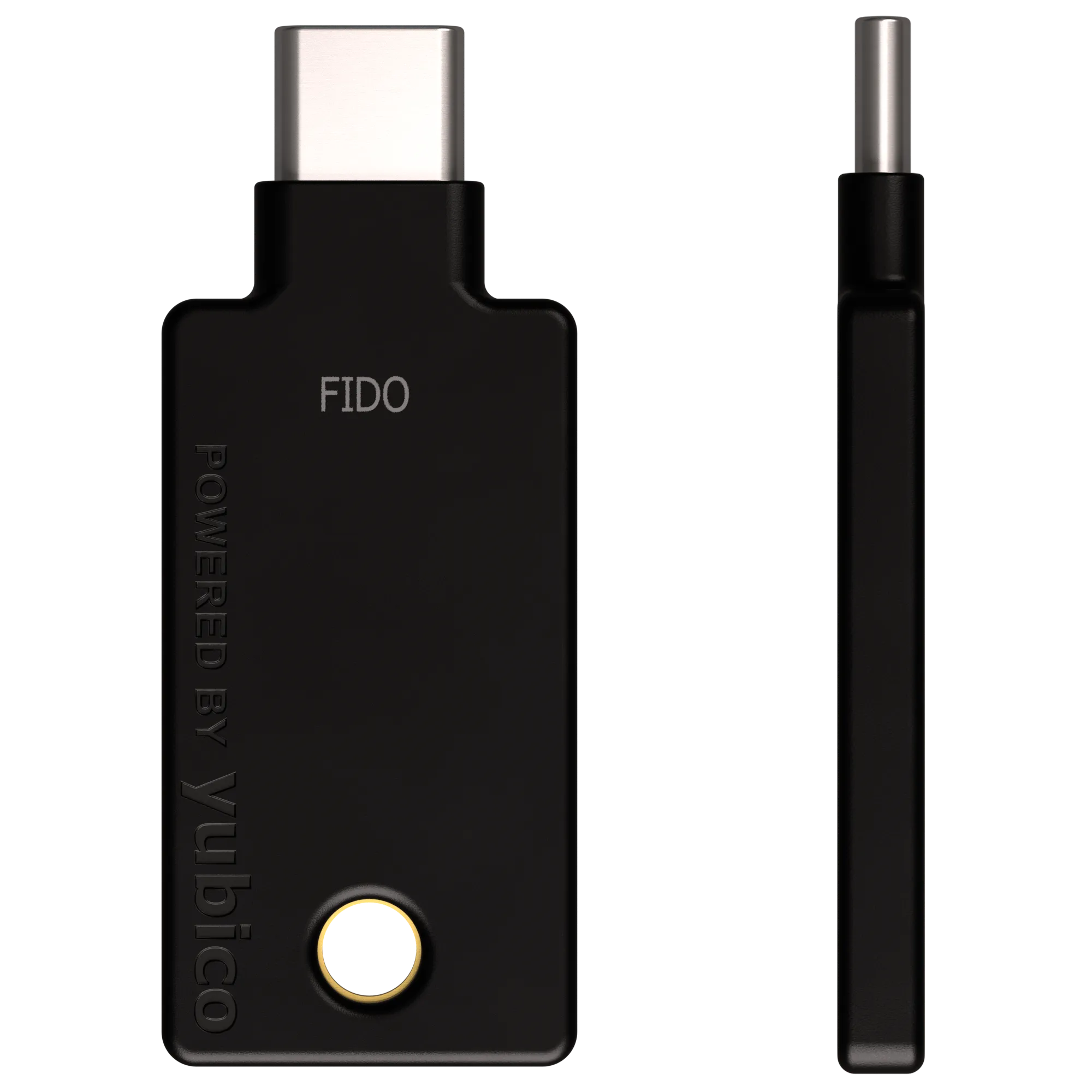 Yubico Security keys FIDO2 U2F NFC USB C vue de derrière