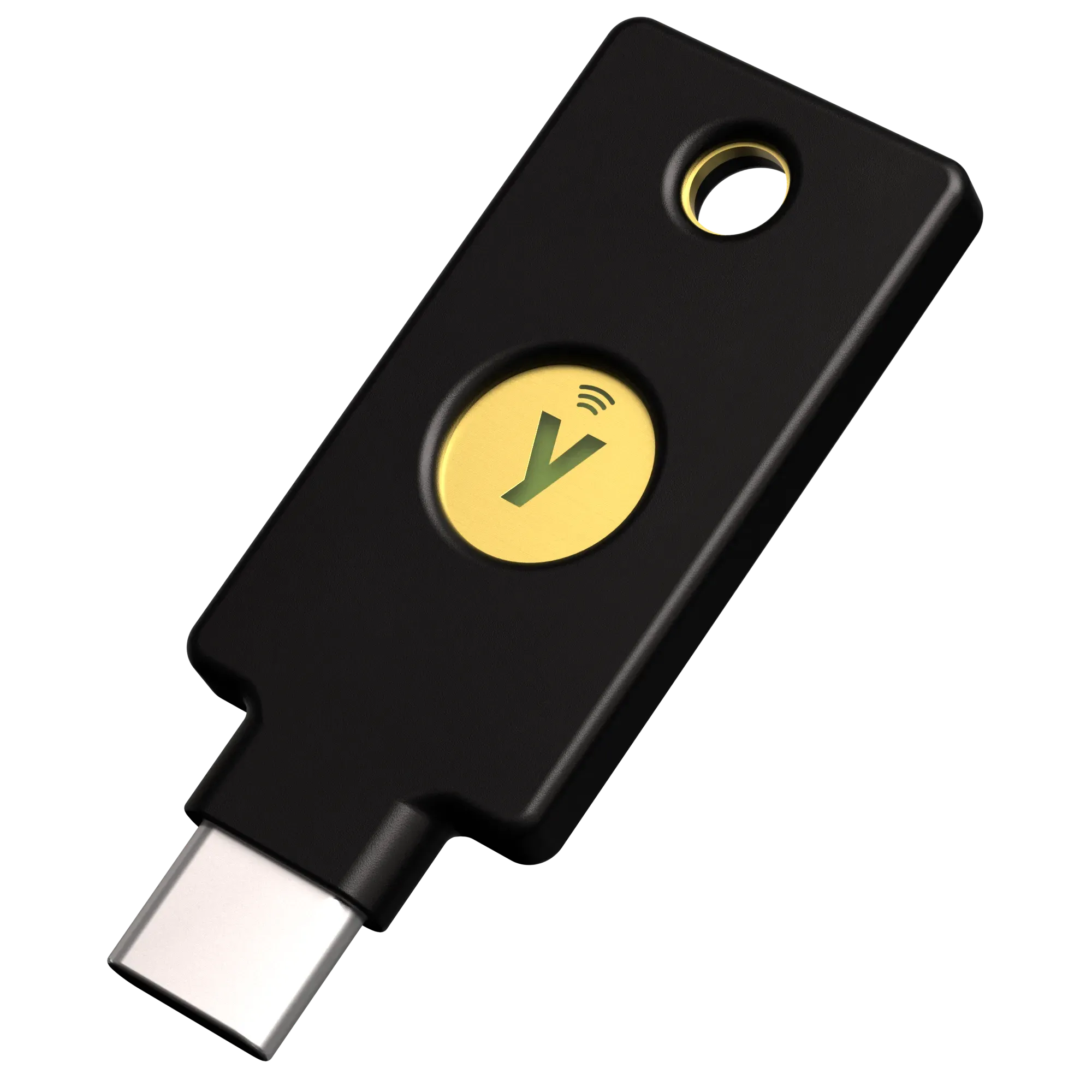 Yubico Security keys FIDO2 U2F NFC USB C vue de côté