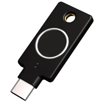 photographie d'une yubikey c bio de profil