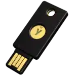 security key FIDO U2F NFC vue de profil