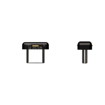 YubiKey 5C Nano FIPS 140-2 USB-C vue de dos avec gravure FIPS et numéro de série, et vue de profil